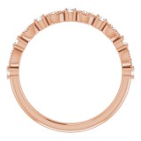 14K Rose 1/5 CTW Diamond Anniversary Band photo 2