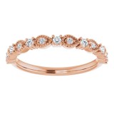 14K Rose 1/5 CTW Diamond Anniversary Band photo 3