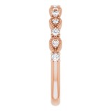 14K Rose 1/5 CTW Diamond Anniversary Band photo 4