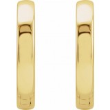 18K Yellow 16 mm Hinged Hoop Earrings photo 2