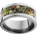 Titanium Flat Band with Mossy Oak Obsession Inlay photo