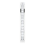 14K White 3/8 CTW Diamond Stackable Ring photo 4