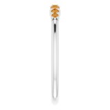 14K White Citrine Stackable Ring photo 4