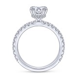 Gabriel & Co. 14k White Gold Contemporary Straight Engagement Ring photo 2