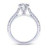Gabriel & Co. 14k White Gold Contemporary Straight Engagement Ring photo 2