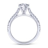 Gabriel & Co. 14k White Gold Contemporary Straight Engagement Ring photo 2