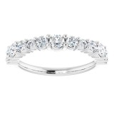 14K White 3/4 CTW Diamond Anniversary Band photo 3