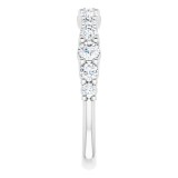 14K White 3/4 CTW Diamond Anniversary Band photo 4
