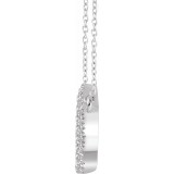 14K White 1/4 CTW Diamond Geometric 16-18 Necklace photo 2