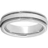 Serinium Rounded Edge Band with Cross-Satin Finish photo