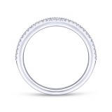Gabriel & Co. 14k White Gold Contemporary Anniversary Wedding Band photo 2