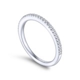 Gabriel & Co. 14k White Gold Contemporary Anniversary Wedding Band photo 3