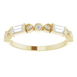 14K Yellow 1/4 CTW Diamond Anniversary Band photo 3