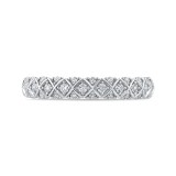 Shah Luxury Round Diamond Half-Eternity Wedding Band In 14K White Gold photo