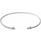 14K White 2 CTW Diamond Line 7 Bracelet photo 2