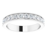 14K White 7/8 CTW Diamond Anniversary Band photo 3