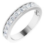 14K White 7/8 CTW Diamond Anniversary Band photo