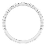 14K White 1/4 CTW Diamond Anniversary Band photo 2