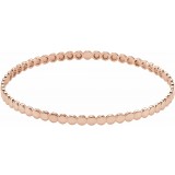 14K Rose Bangle Bracelet photo