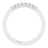 14K White 1/8 CTW Diamond Anniversary Band photo 2