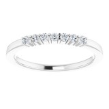 14K White 1/8 CTW Diamond Anniversary Band photo 3