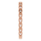 14K Rose .08 CTW Diamond Anniversary Band photo 4