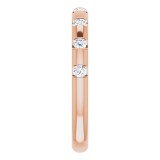 14K Rose 1/4 CTW Diamond Anniversary Band photo 4