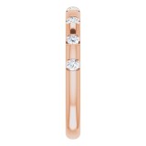 14K Rose 1/4 CTW Diamond Anniversary Band photo 4