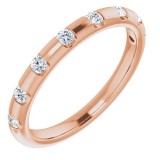 14K Rose 1/4 CTW Diamond Anniversary Band photo