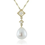 Imperial Pearl 14K Yellow Gold Freshwater Pearl Necklace photo