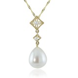 Imperial Pearl 14K Yellow Gold Freshwater Pearl Necklace photo