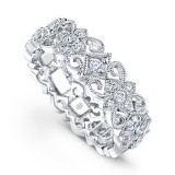 Beverley K 18k White Gold Diamond Band photo