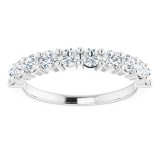 14K White 3/4 CTW Diamond Anniversary Band photo 3