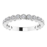 14K White 1/8 CTW Diamond Anniversary Band photo 3