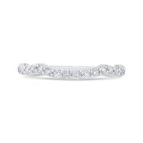 Shah Luxury Round Diamond Half-Eternity Wedding Band In 14K White Gold photo