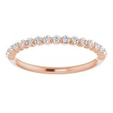 14K Rose 1/4 CTW Diamond Anniversary Band photo 3