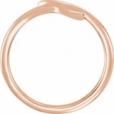14K Rose Snake Ring photo 2