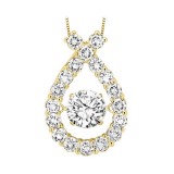 Gems One 14KT Yellow Gold & Diamond Rhythm Of Love Neckwear Pendant  - 1 ctw photo