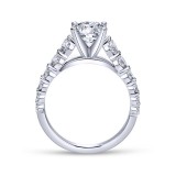 Gabriel & Co. 14k White Gold Contemporary Straight Engagement Ring photo 2