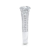 Shah Luxury 14K White Gold Diamond Engagement Ring (Semi-Mount) photo 3
