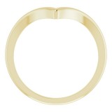 14K Yellow V Ring photo 2