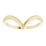 14K Yellow V Ring photo 3