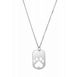 14K White Our Cause for Pawsu2122 Dog Tag 18 Necklace photo