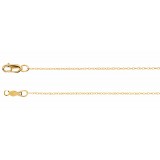 14K Yellow .75 mm Rope 7 Chain photo