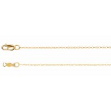 14K Yellow .75 mm Rope 7 Chain photo