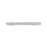 Shah Luxury Round Cut Diamond Half-Eternity Wedding Band In 14K White Gold photo