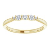 14K Yellow 1/5 CTW Diamond Anniversary Band photo 3