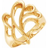 14K Yellow Freeform Ring photo