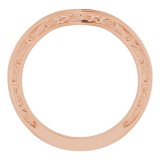 14K Rose Matching Band photo 2