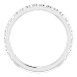 Platinum 5/8 CTW Diamond French-Set Anniversary Band photo 2